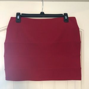 Boutique skirt, size large, color is red